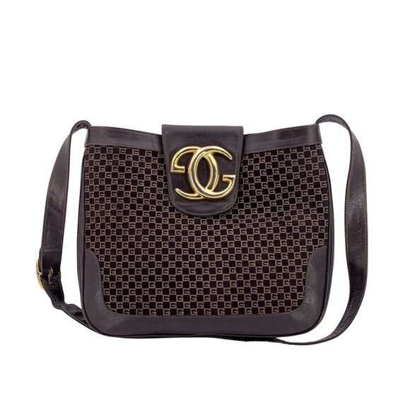 Gucci Vintage Suede Shoulder Bag Ophidia
